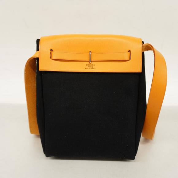 Hermes Shoulder Bag Ale TPM Toile Officier Natural Silver Hardware Women's - Picture 10 of 10